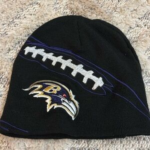 NFL Baltimore Ravens Team apparel Kids Hat “one size fits all”. Black and purple